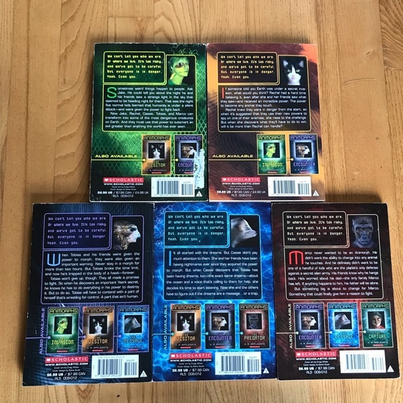 Animorphs books 1-5 #1 #2 #3 #4 #5 KA Applegate morph animals The Invasion 1 2 3 - Picture 2 of 11